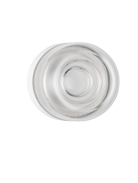 Aplica perete decorativa Doris Alb / Transparent Ø15 x H 11,6 cm - Img 5