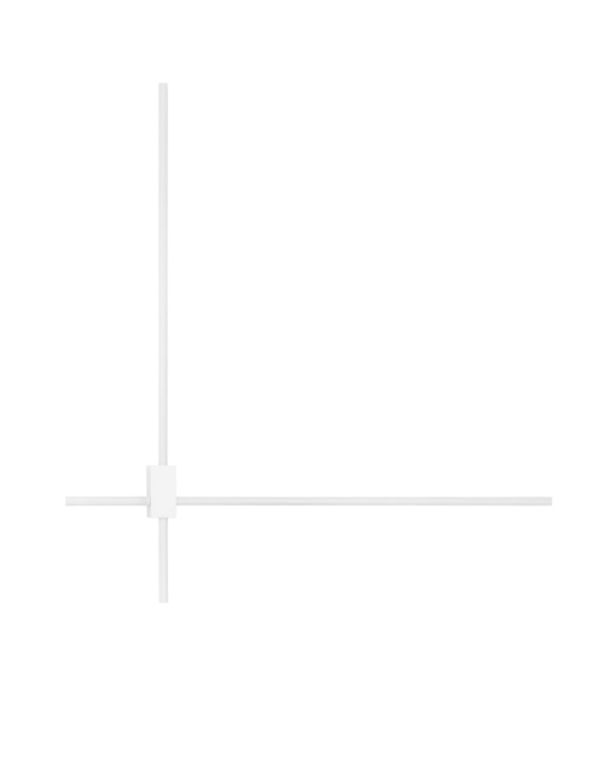 Aplica perete decorativa Peak Alb 76 x 9,5 x 80 cm - Img 4