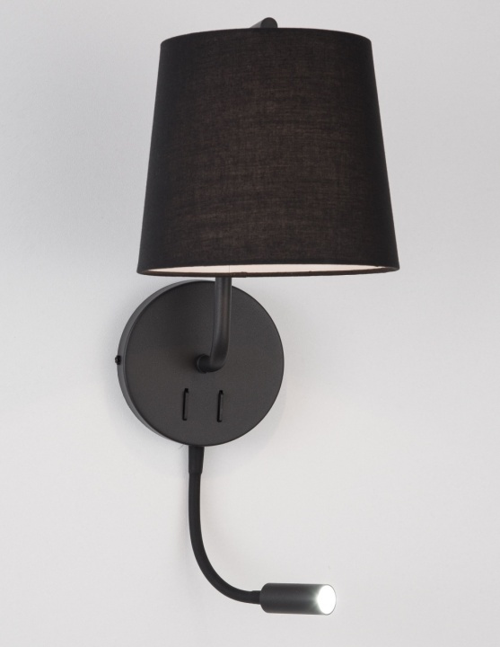 Aplica perete pentru pat Sage Negru 20 x 29 x 59 cm - Img 3
