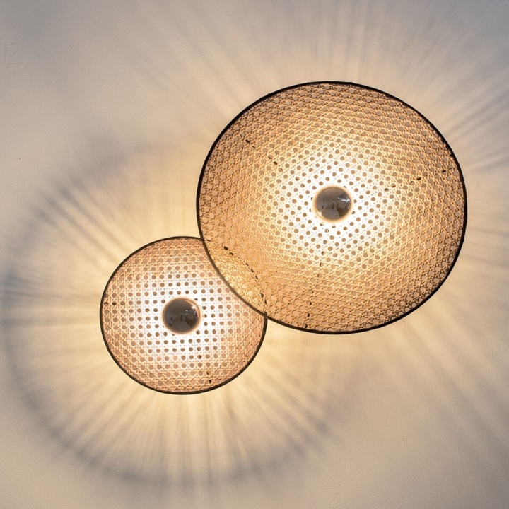 Aplică Rattan Sole LED integrat - Negru, Natural - Img 3