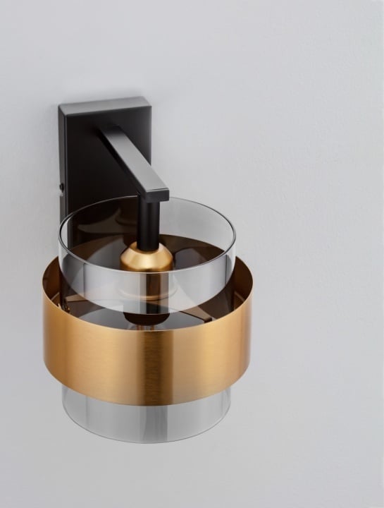 Aplica Sianna Smokey / Negru / Auriu 18 x 23,5 x 21,5 cm - Img 3