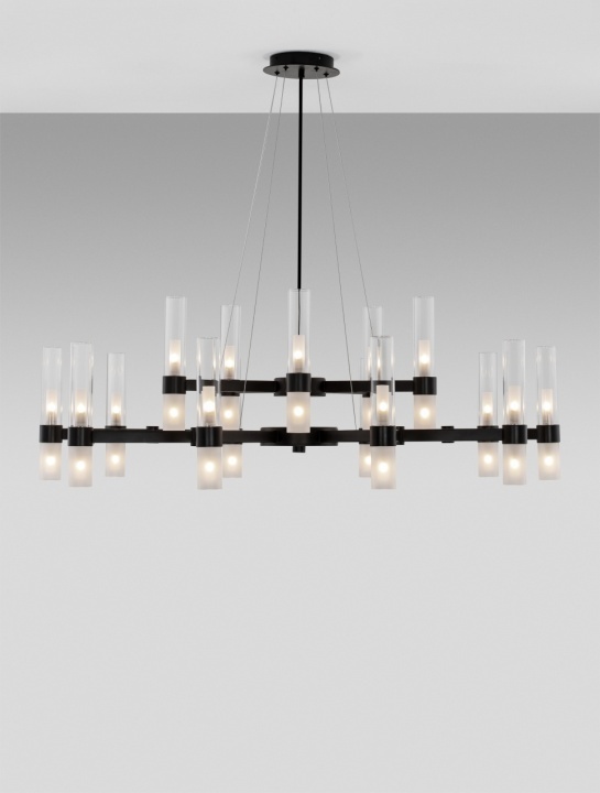 Candelabru Century Negru / Transparent Ø120 x H 210 cm - Img 4