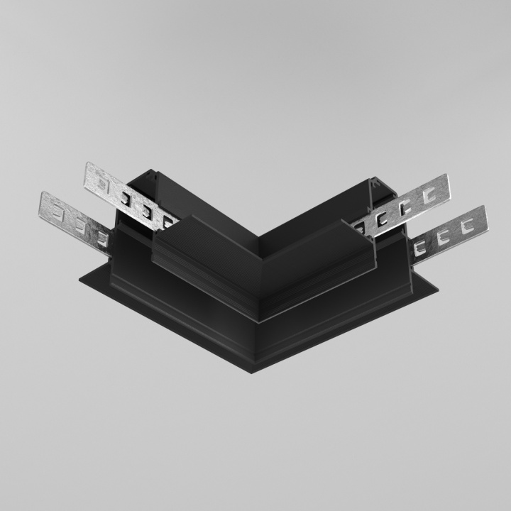 Conector colt incastrat Sina magnetica Exility - Negru - Img 2