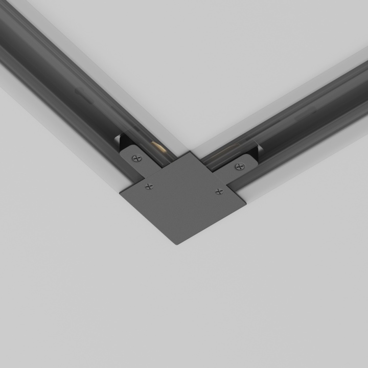 Conector colt sina incastrata cu proiectoare Unity - Negru - Img 3