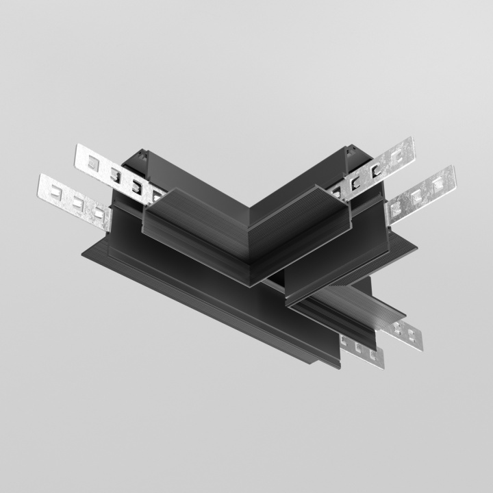 Conector tip T incastrat Sina magnetica Exility - Negru - Img 2