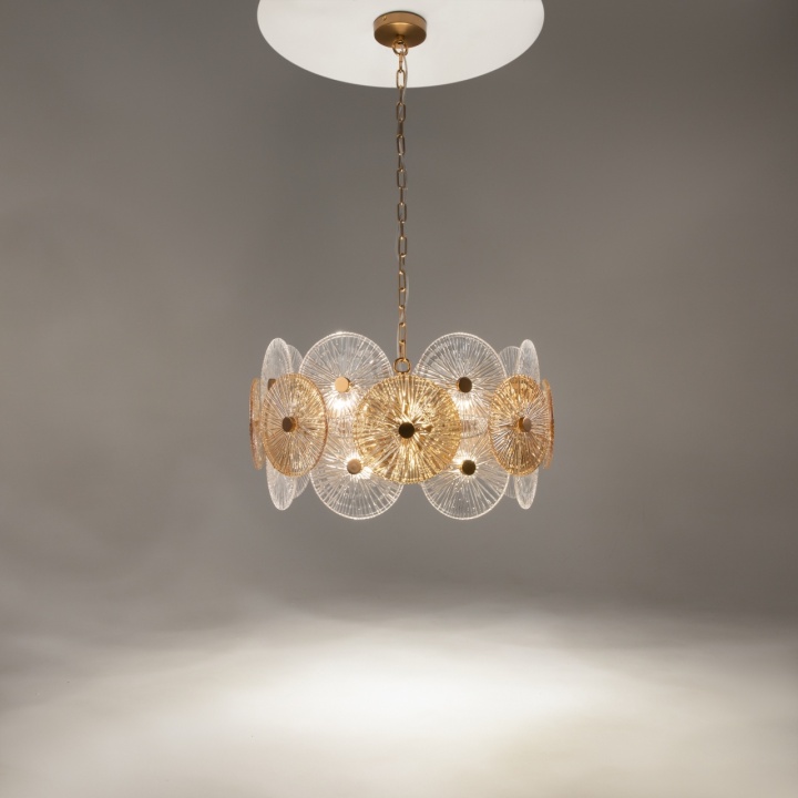 Corp de iluminat suspendat Aster Ø 62.6 cm E14 - Bronz - Img 2