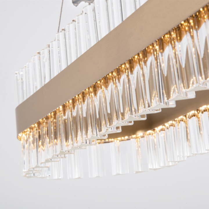 Corp de iluminat suspendat Aurora Cristallo LED 3000K - Gold Matt - Img 6