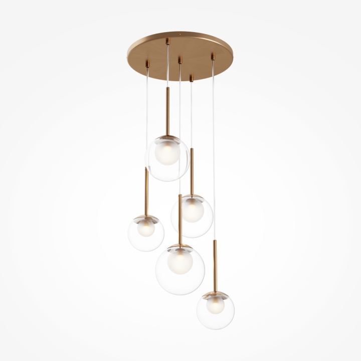 Corp de iluminat suspendat Basic form Ø 45 cm G9 - Auriu - Img 2
