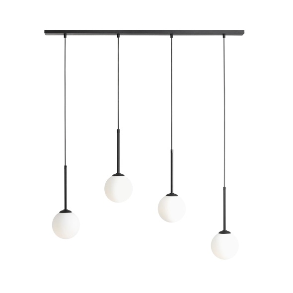 Corp de iluminat suspendat Bosso 100 cm 4xE14 - Negru - Img 6