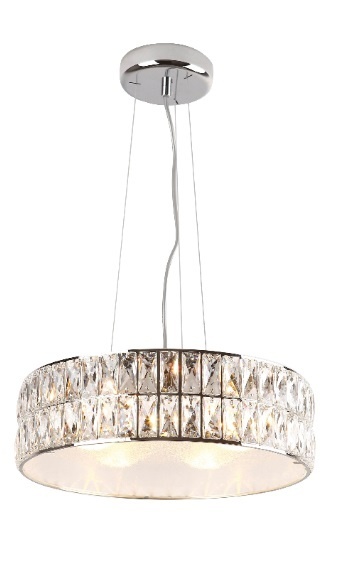 Corp de iluminat suspendat Diamante 38cm crom - Img 2