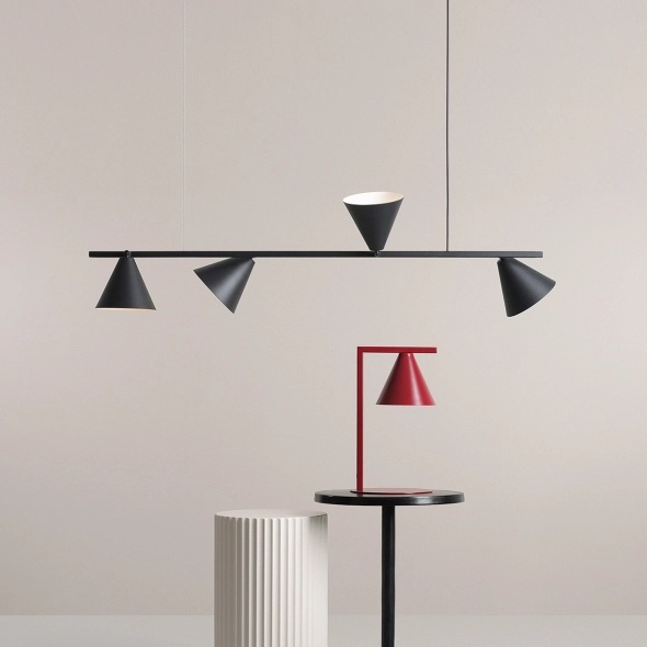 Corp de iluminat suspendat Form 120 cm 4xE27 - Negru - Img 4