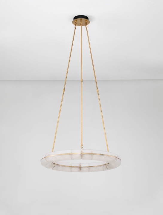 Corp de iluminat suspendat Gloree Alama antichizata Ø75 x H 82/147 cm - Img 3