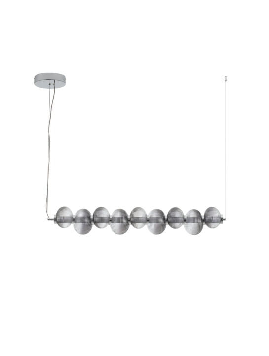 Corp de iluminat suspendat Leda Gri / Ghrome 97 x 16 x 221 cm - Img 2