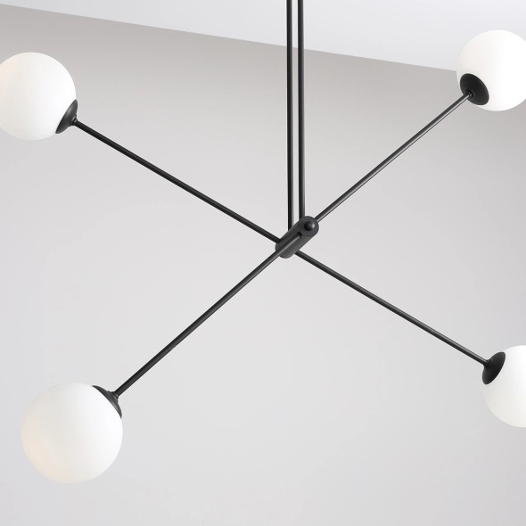 Corp de iluminat suspendat Ohio 108 cm 4xE14 - Negru - Img 3
