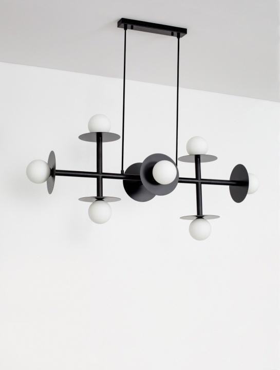 Corp de iluminat suspendat Pielo Opal / Negru 109 x 41 x 135 cm - Img 3