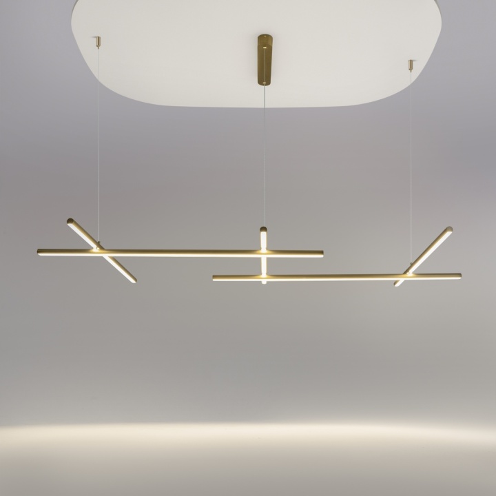 Corp de iluminat suspendat Radiance L 172.4 x l 73.5 cm 3000K - Auriu - Img 2