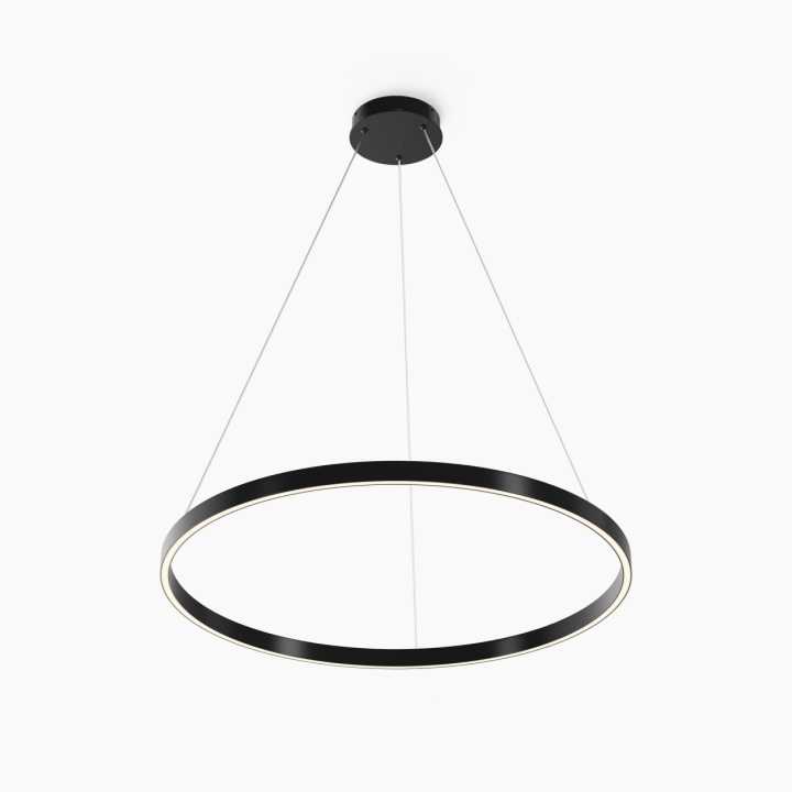 Corp de iluminat suspendat Rim Ø 80 cm - Negru - Img 2