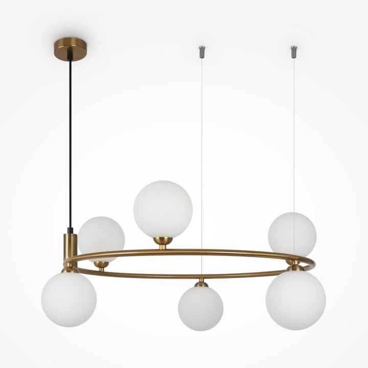 Corp de iluminat suspendat Ring Ø 58 cm G9 - Cupru - Img 6