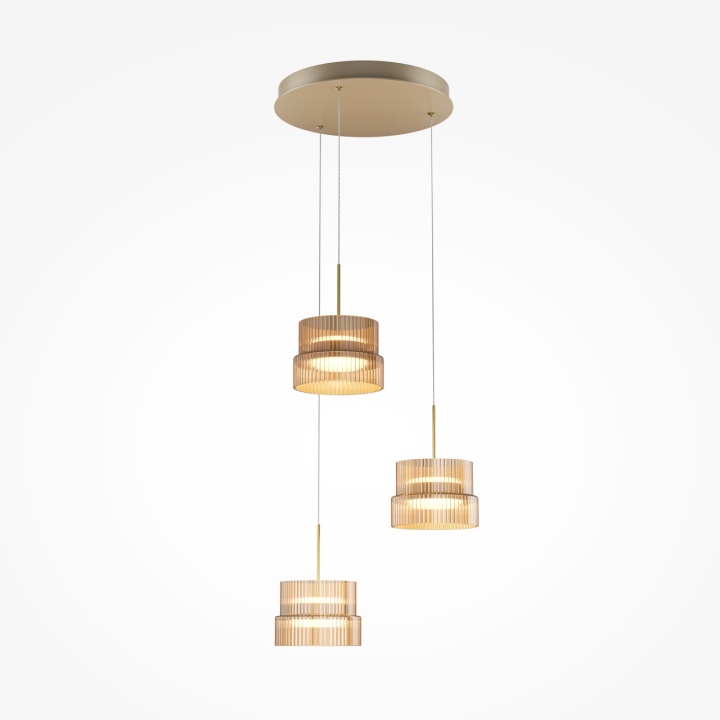 Corp de iluminat suspendat Scala Ø 40 cm 3000K - Bronz - Img 3
