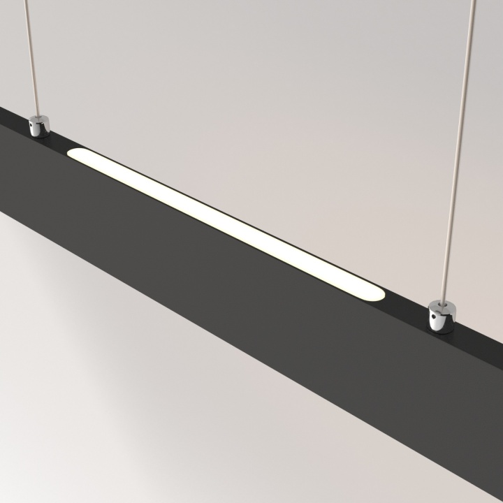 Corp de iluminat suspendat Step L 118.5 x l 4 cm 3000K - Negru - Img 3