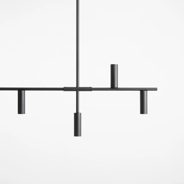 Corp de iluminat suspendat Trevo 145 cm 7xGU10 MINI - Negru - Img 2