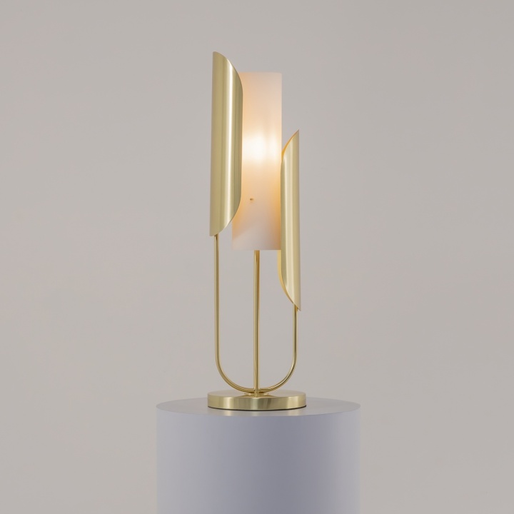 Lampă de masă Cipresso Ø 20 cm E14 - Auriu - Img 3