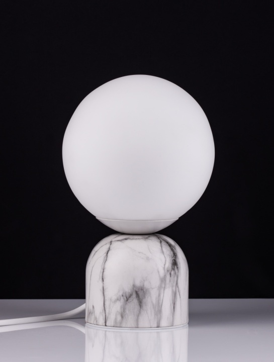 Lampa de masa Kenio Alb / Opal Ø14,5 x H 24 cm - Img 3