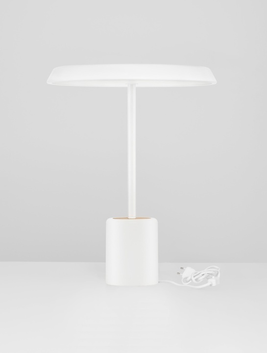 Lampa de masa Ophelia Alb / Veneer Ø40 x H 50 cm - Img 3