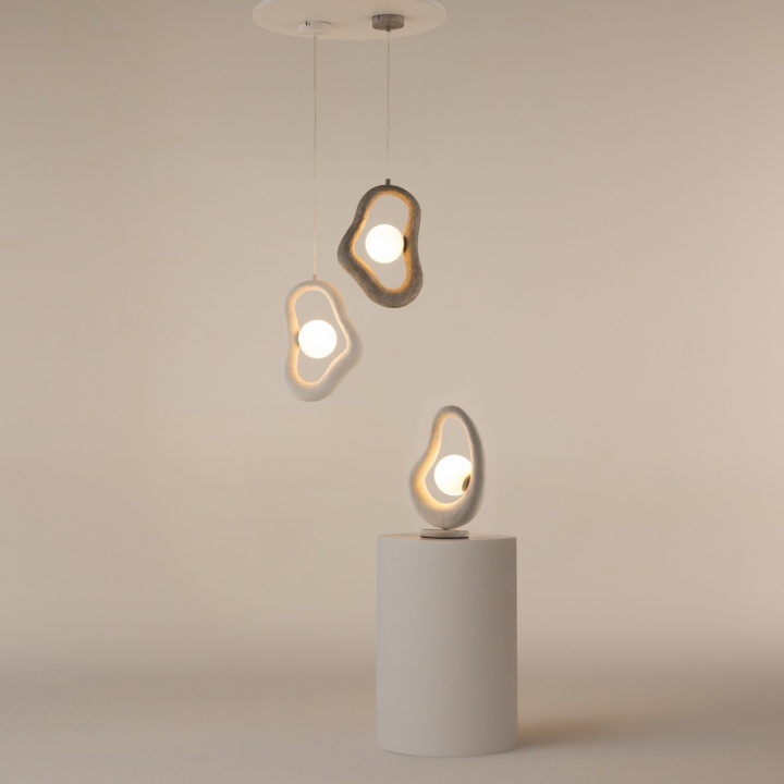 Lampă de masă Opus L 15 x l 26.5 cm G9 - Alb - Img 3