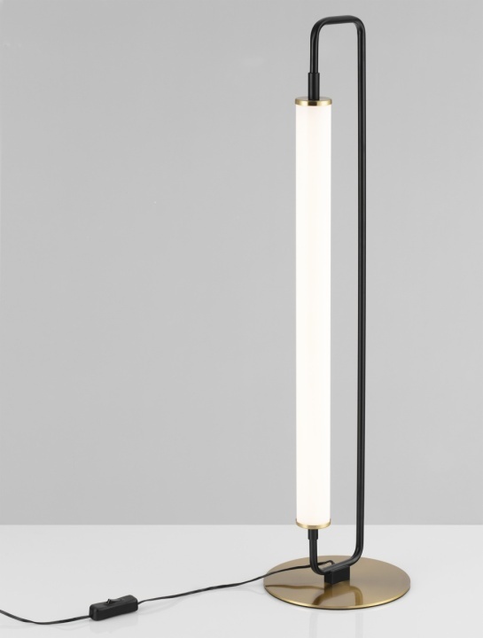 Lampa de masa Wetro Negru / Auriu Ø18 x H 68 cm - Img 5