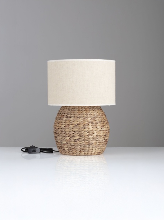 Lampa masa / veioza Umi Natural / Beige Ø33 x H 46 cm - Img 4