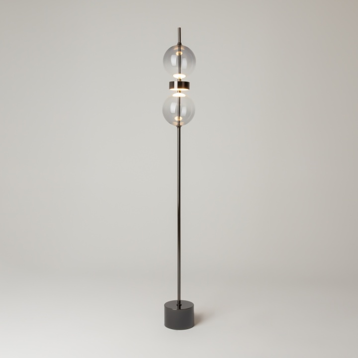 Lampadar Double Moon H 146 cm 3000K - Negru - Img 2