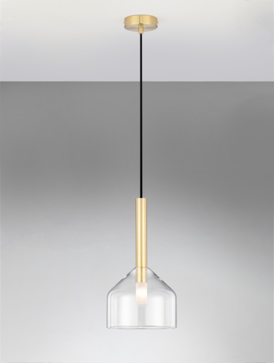 Pendul Amelia Transparent / Auriu Ø20 x H 191 cm - Img 4