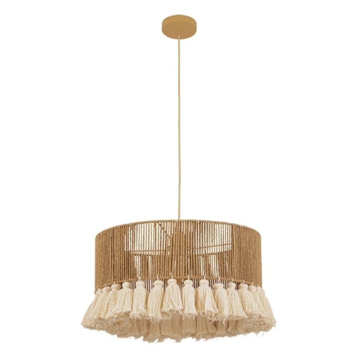 Pendul Andora 1xE27 - Maro, Beige, Natural - Img 2