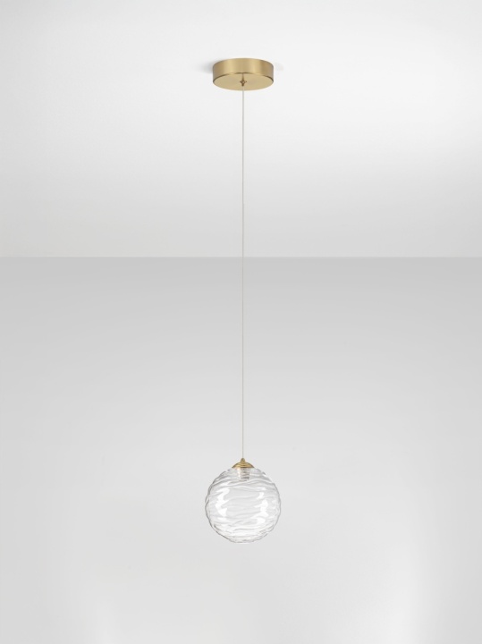 Pendul Blazik Transparent / Auriu Ø14,6 x H 200 cm - Img 3