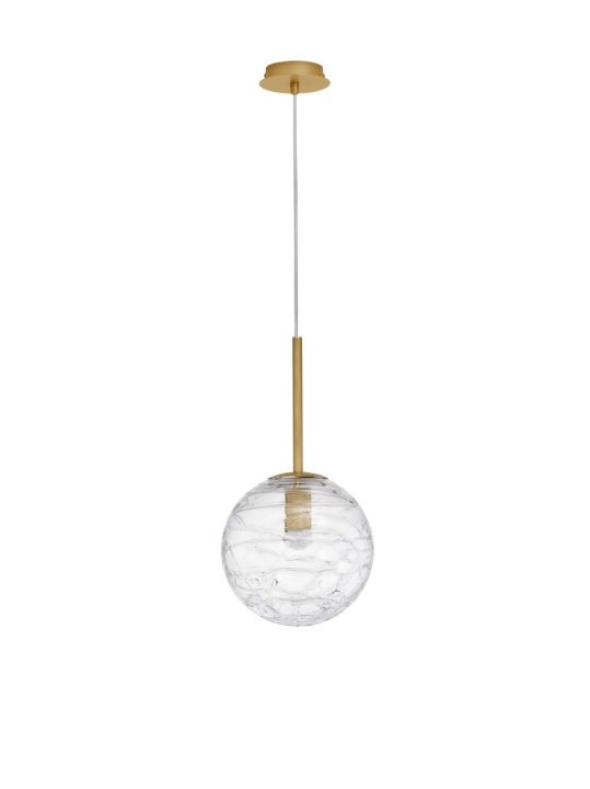 Pendul Coen Transparent / Auriu Ø25 x H 200 cm - Img 2
