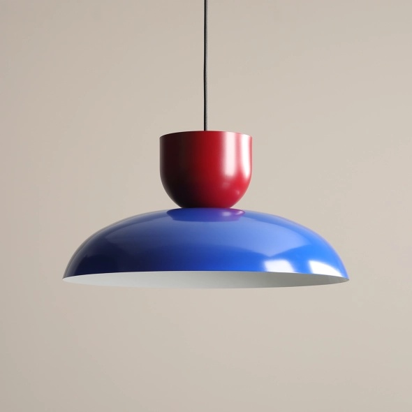 Pendul Ella 47 cm 1xE27 - Roșu vin - Img 2
