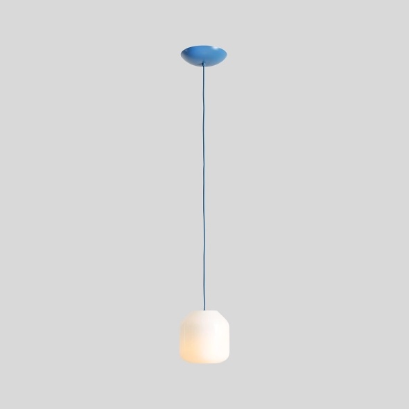 Pendul Flask 18 cm 1xE14 - Albastru safir - Img 3