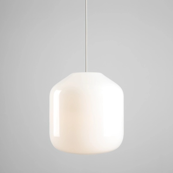 Pendul Flask 40 cm 3xE27 - Alb bumbac - Img 2