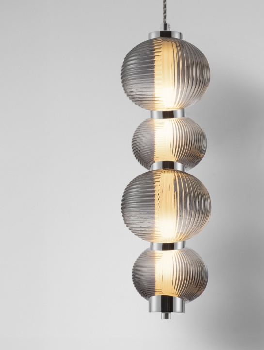 Pendul Leda Gri / Ghrome Ø16 x H 251 cm - Img 5