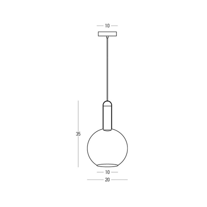 Pendul Liora 2605 LED 5W 3000K – alb mat metal - Img 4