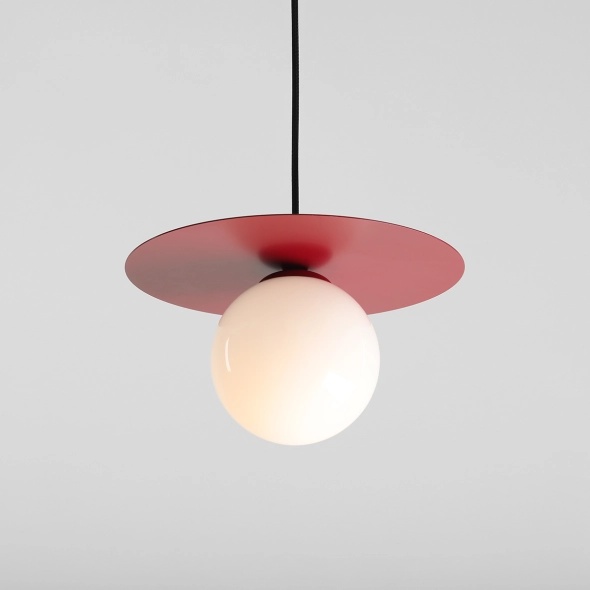 Pendul Loop 28 cm 1xE14 - Roșu vin - Img 3