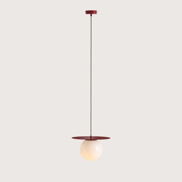 Pendul Loop 34 cm 1xE27 - Roșu vin - Img 3