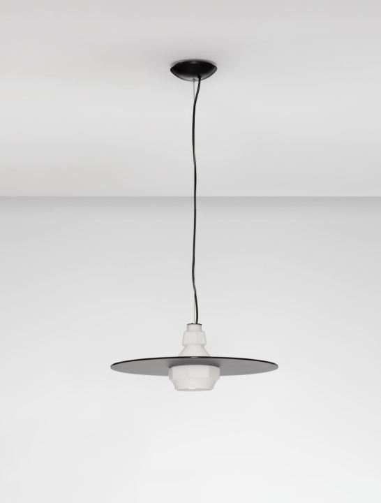 Pendul Lora Smokey, Milky / Negru Ø45 x H 180 cm - Img 3