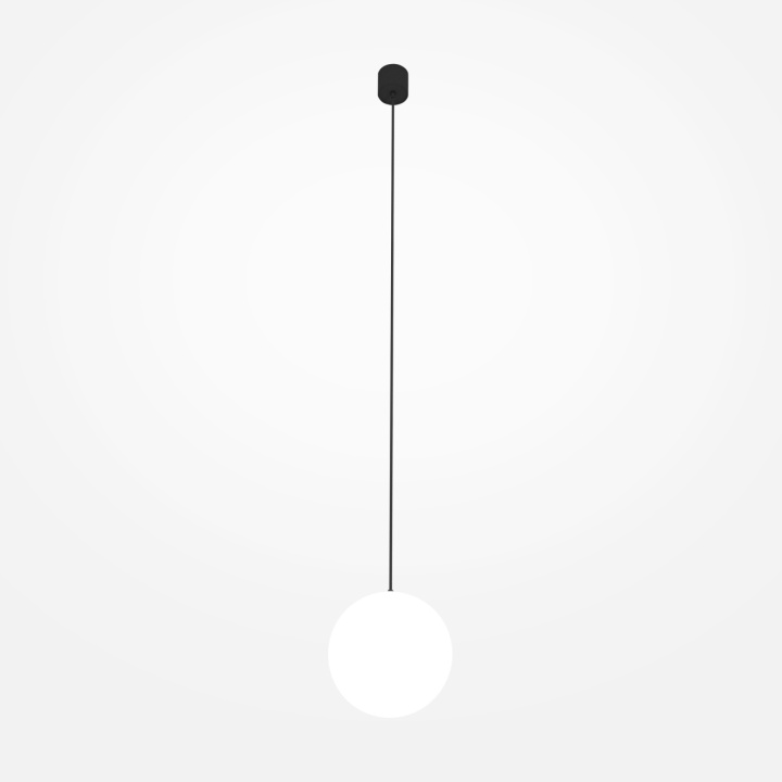 Pendul Luna Ø 20 cm 4000K - Negru - Img 2