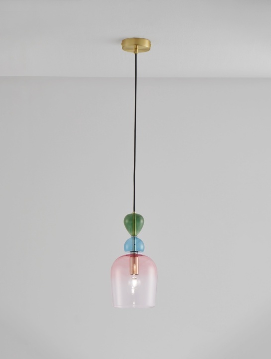 Pendul Murano Gri / Auriu Ø15,7 x H 185,5 cm - Img 4
