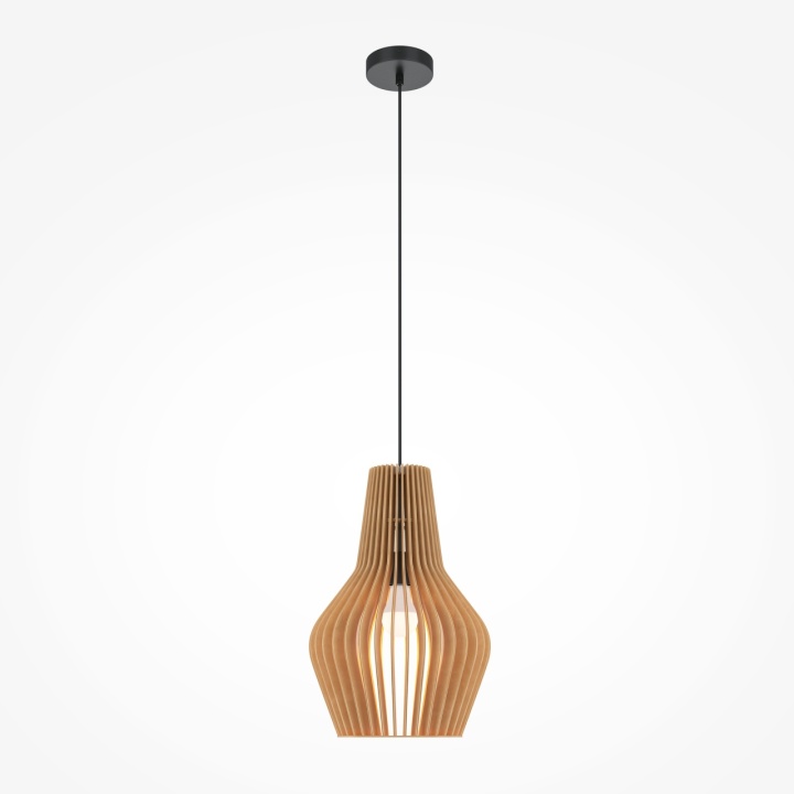 Pendul Roots Ø 30 cm E27 - Negru - Img 2