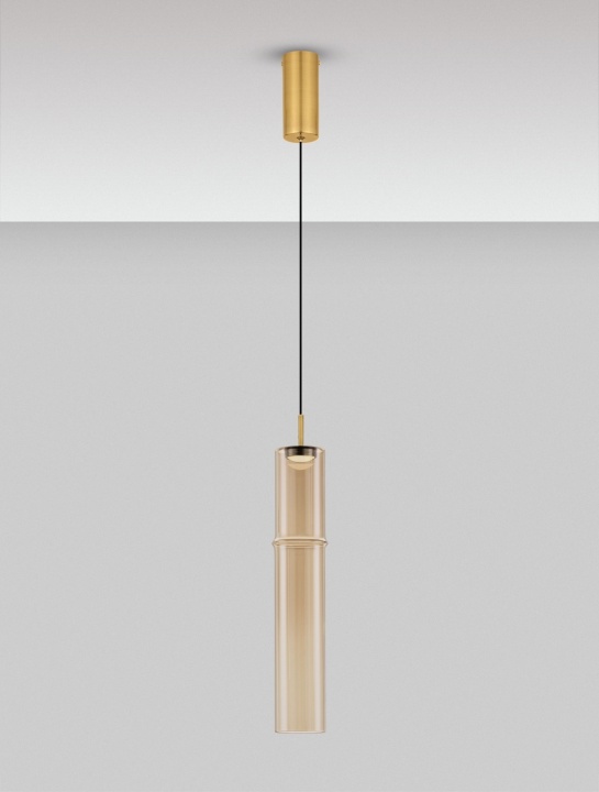 Pendul Sano Auriu periat / Auriu / Cognac Ø9 x H 75-200 cm - Img 4