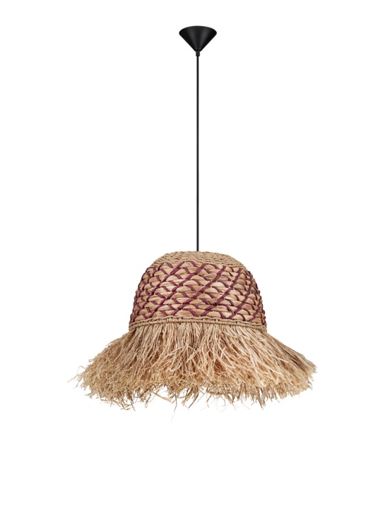 Pendul Sorello Natural / Red / Negru Ø42 x H 230 cm - Img 2