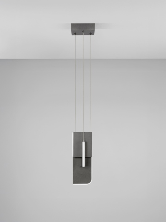 Pendul Totem Argintiu / Gri 15 x 15 x 200 cm - Img 3